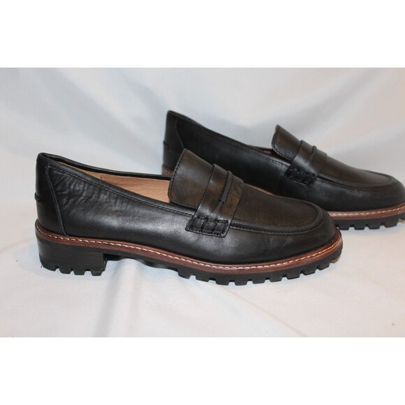 Madewell Corinne Lugsole Loafer True Black Women's Size 7 NE526 NEW Preppy - Picture 7 of 8